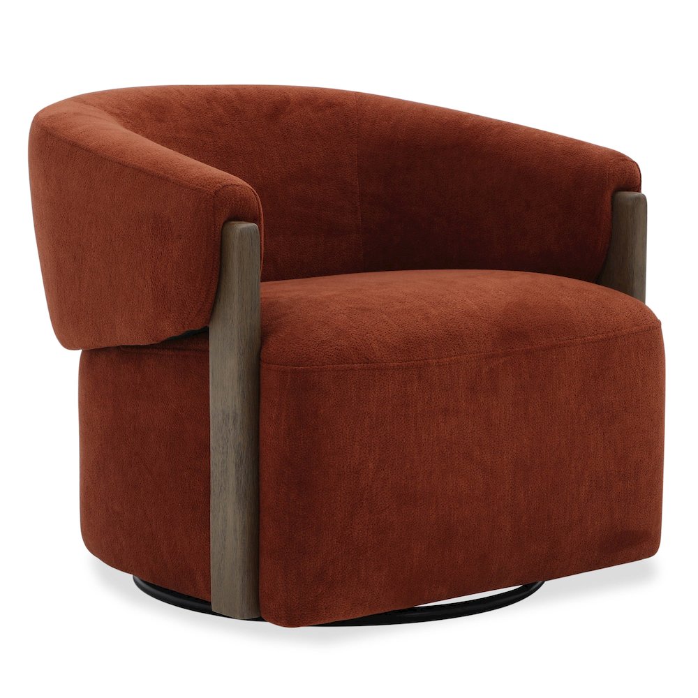 Finley - Island Rust Swivel Accent Chair Two Pack