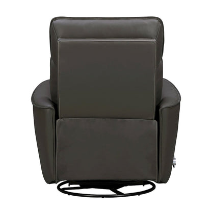 Roxy Abby Dark Grey Manual Swivel Glider Recliner