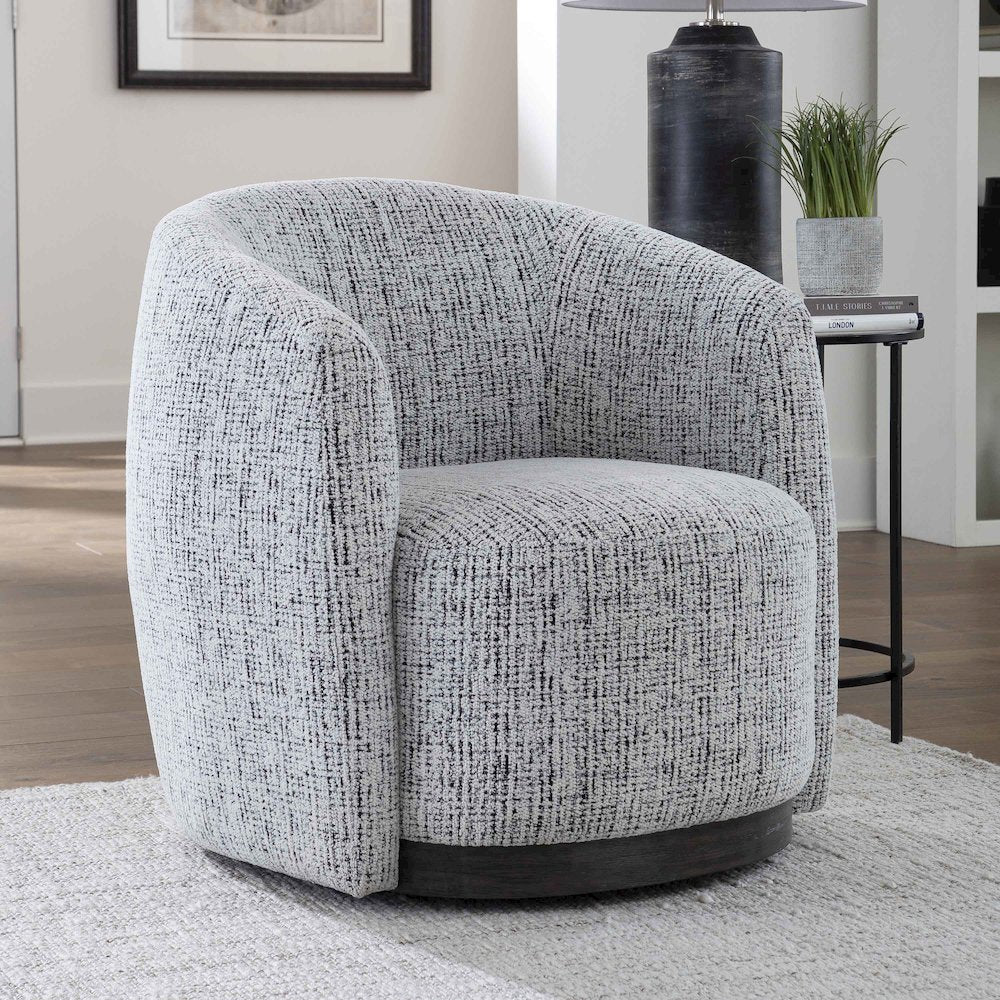 Tatum - Nightshade Swivel Accent Chair Two Pack