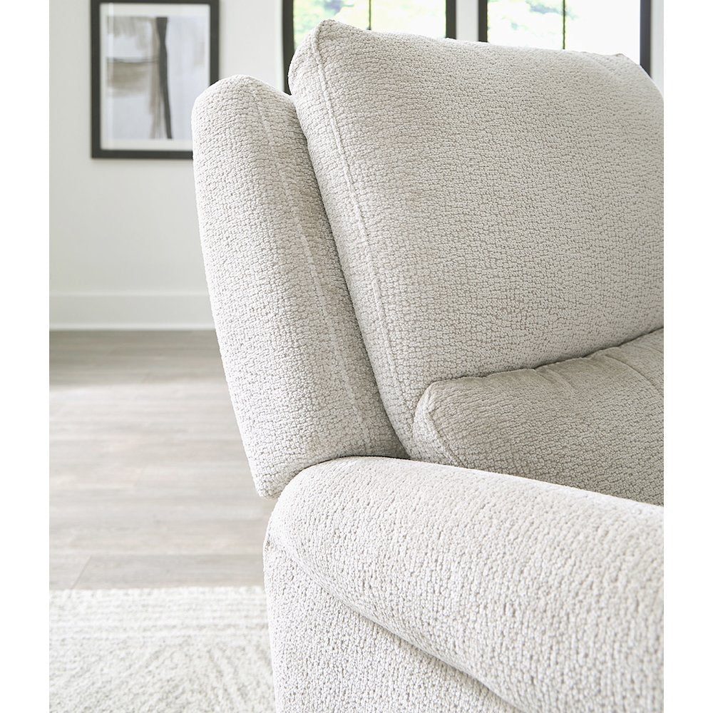 Gentry - Ecru Mist Manual Swivel Glider Recliner Two Pack