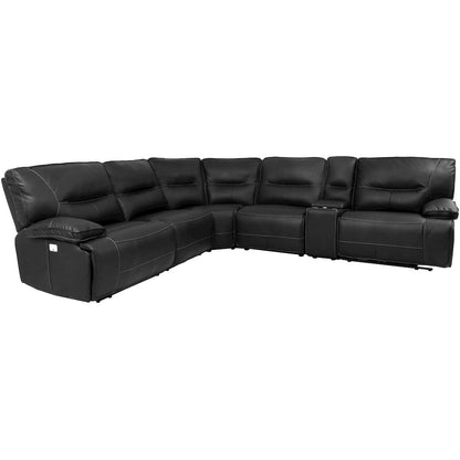 6 Piece Modular Power Reclining Sectional with Power Adjustable Headrests