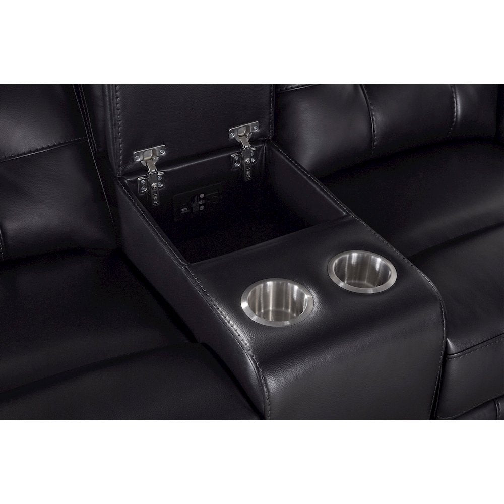 Clayton - Phantom Manual Console Loveseat