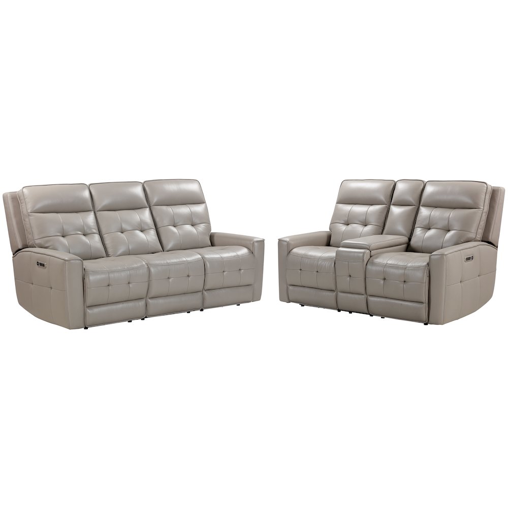 Parker Living Canterbury - Pewter Power Reclining Zero Gravity Sofa and Loveseat