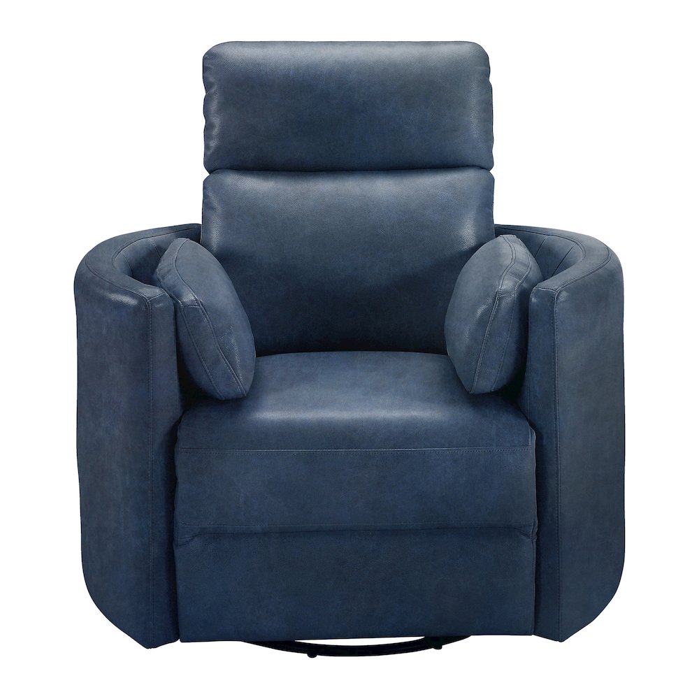 Radius Vintage Navy Power Swivel Glider Recliner