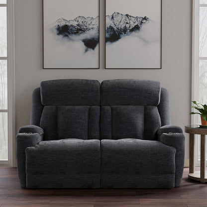Dalton - Lucky Charcoal Power Reclining Loveseat