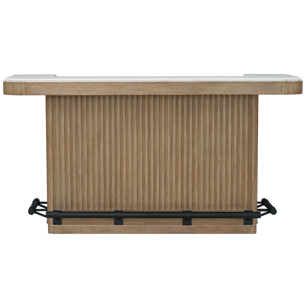 Dining 78 In. Bar with Stone Top