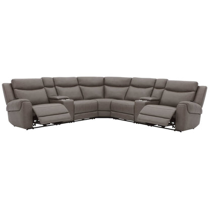 Momentum - Dark Granite 7 Piece Modular Power Reclining Sectional
