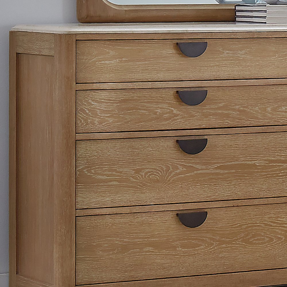 Bedroom 8 Drawer Dresser and Mirror
