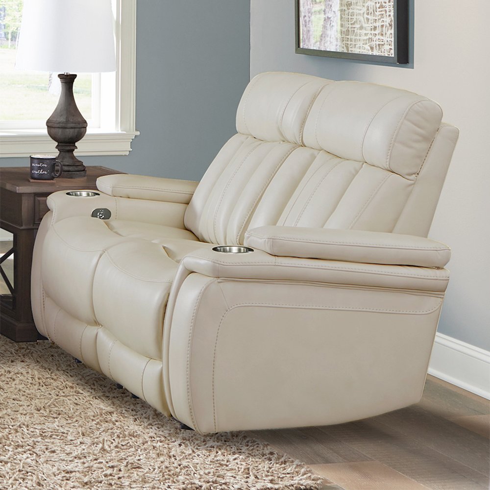 Royce - Fantom Ivory Power Reclining Loveseat