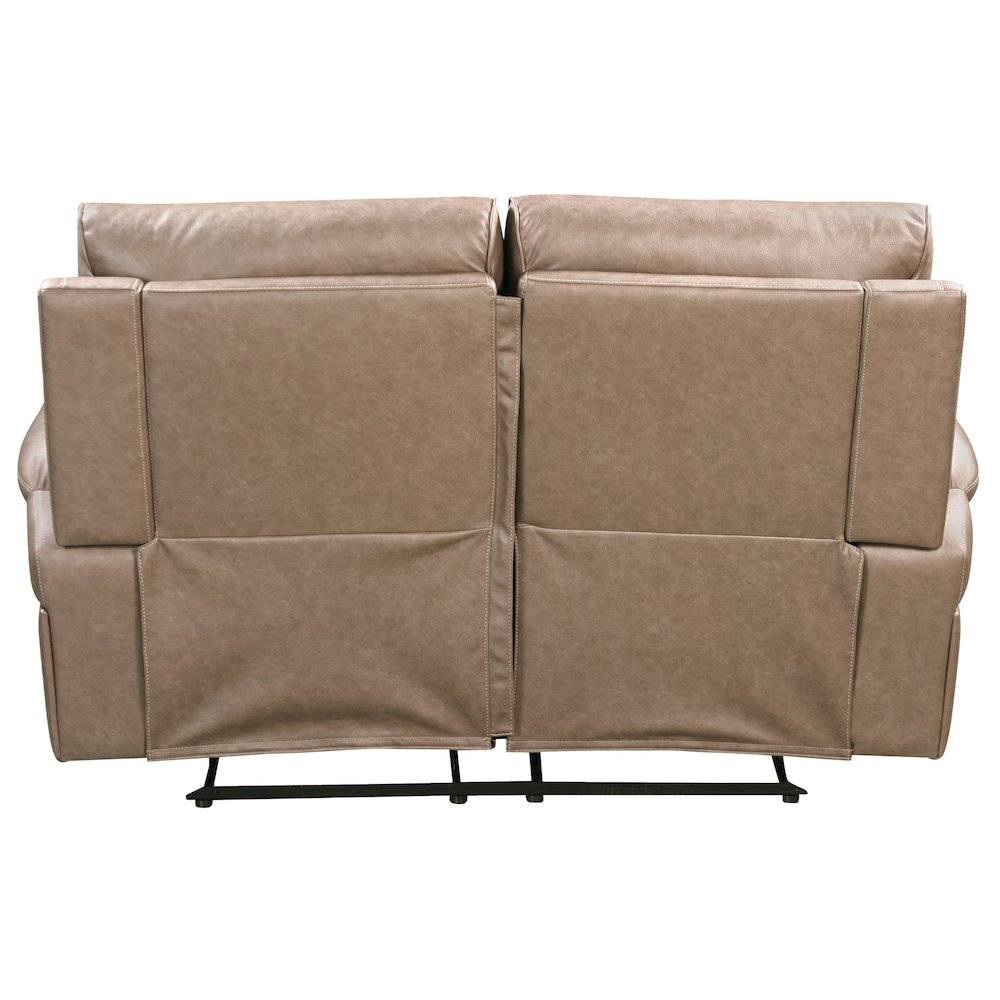 Theon Stokes Toffee Reclining Loveseat