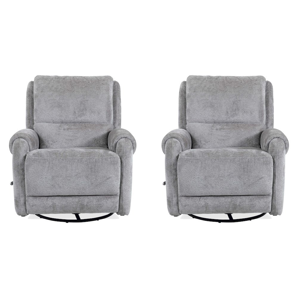 Gentry - Shadowplay Manual Swivel Glider Recliner Two Pack