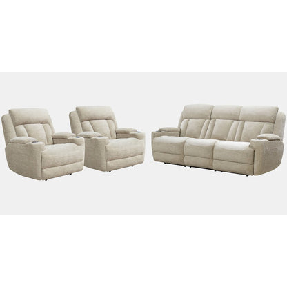 Dalton - Lucky Fawn Power Reclining Sofa and Two Recliners
