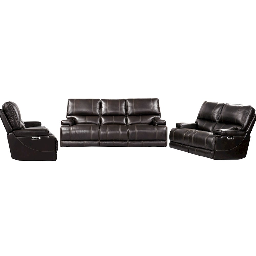 Verona Coffee - Powered By Freemotion Power Reclining Sofa Loveseat and Recliner