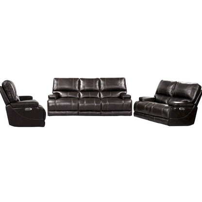 Verona Coffee - Powered By Freemotion Power Reclining Sofa Loveseat and Recliner