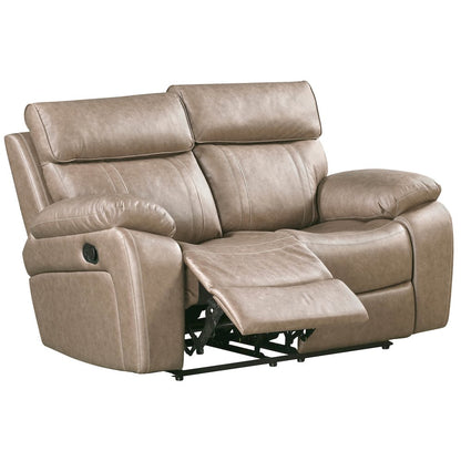 Theon Stokes Toffee Reclining Loveseat