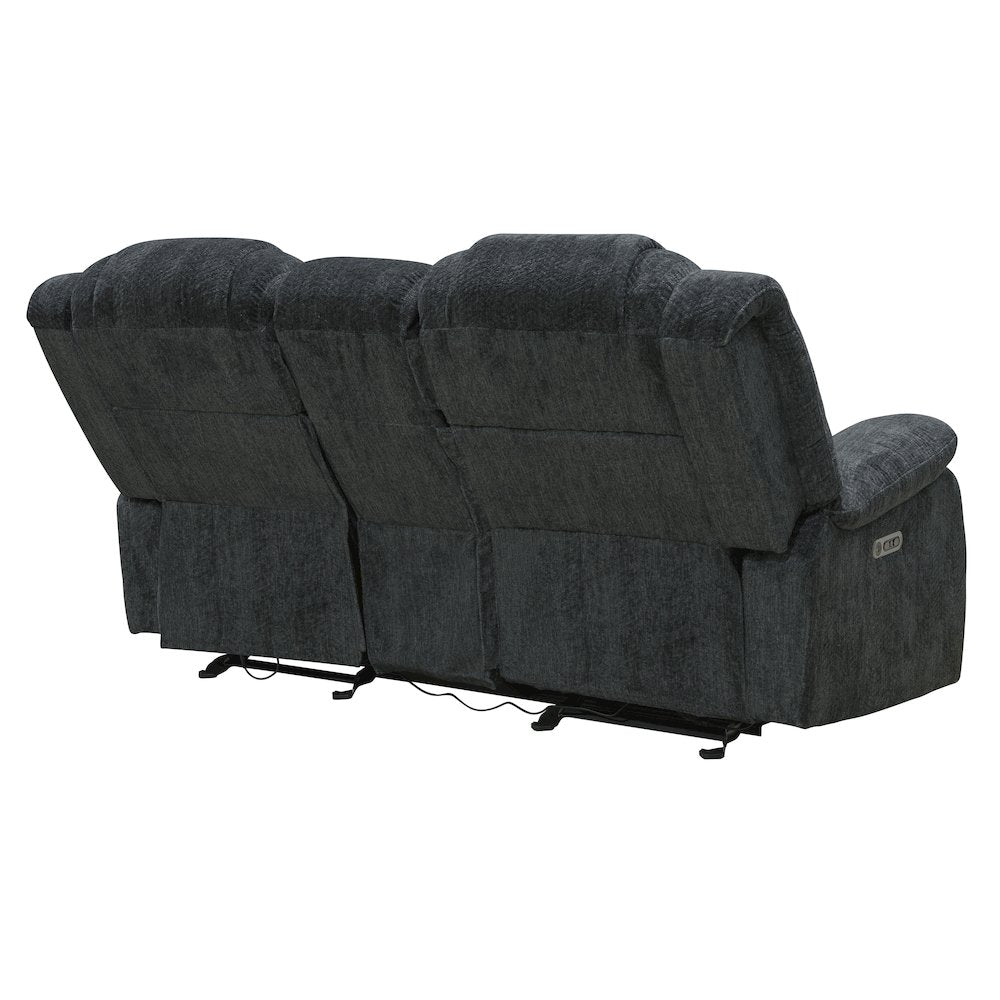 Bolton - Misty Storm Manual Glider Reclining Sofa Loveseat and Recliner