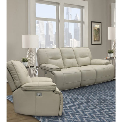 Spartacus - Oyster Power Reclining Sofa and Recliner