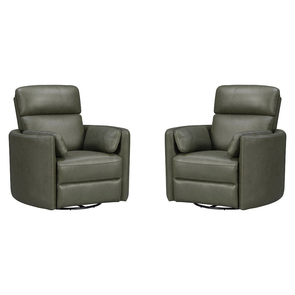 Radius Lyric Sage Swivel Power Glider Recliner Two Pack