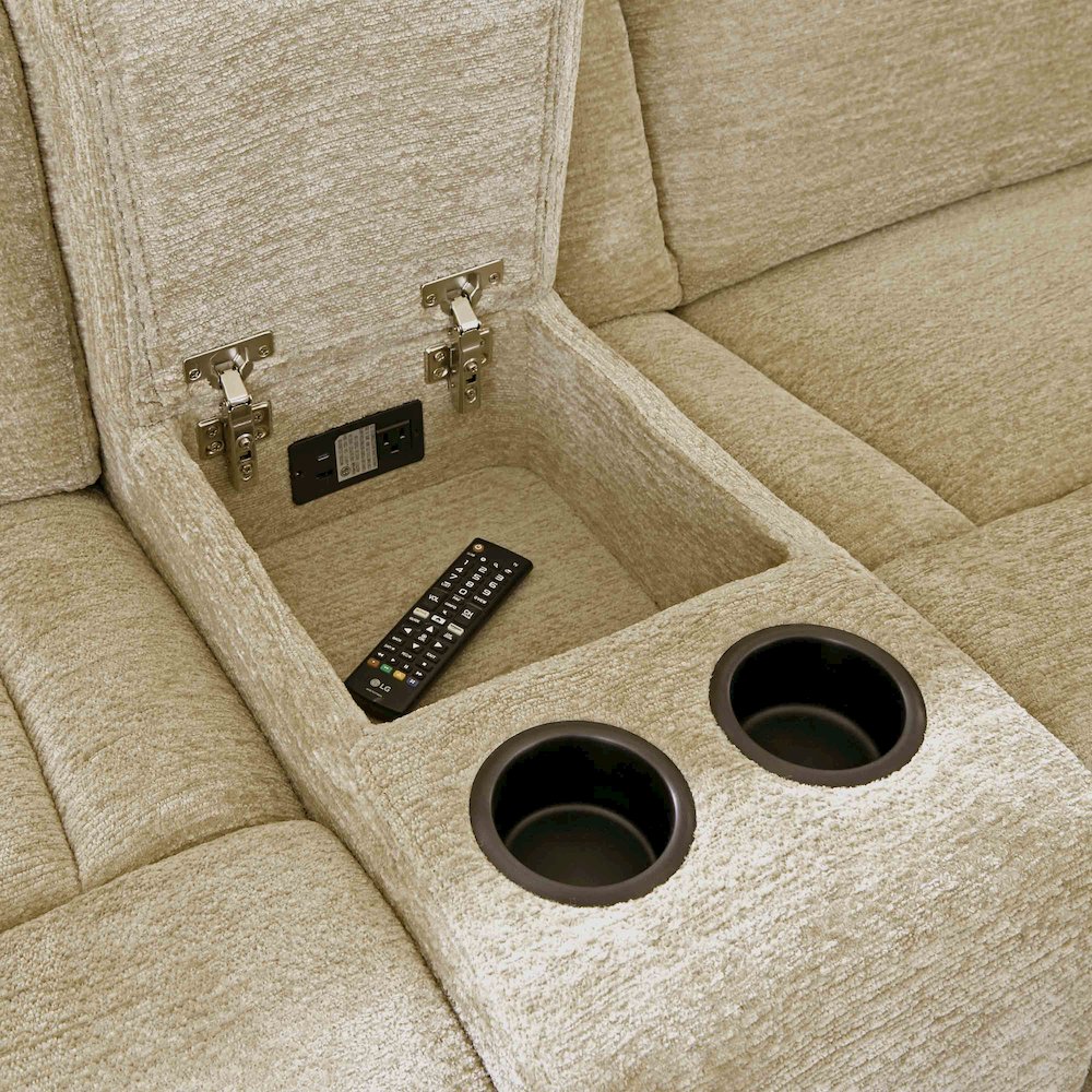 6 Piece Modular Power Reclining Sectional with Power Adjustable Headrests