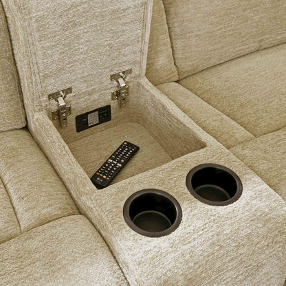 6 Piece Modular Power Reclining Sectional with Power Adjustable Headrests