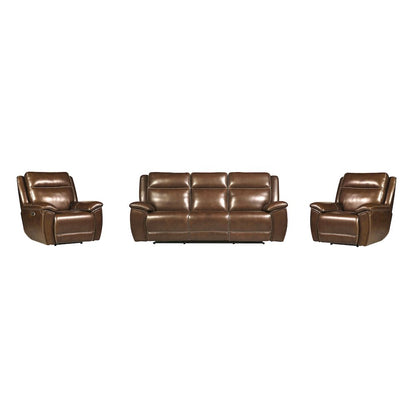 Jameson - Hickory Power Reclining Zero Gravity Sofa and Two Recliners