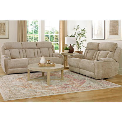 Dalton - Lucky Fawn Power Reclining Sofa and Loveseat