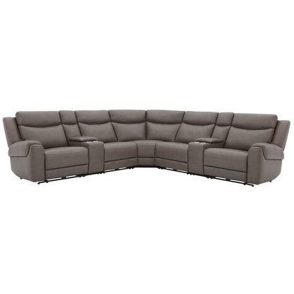 Momentum - Dark Granite 7 Piece Modular Power Reclining Sectional