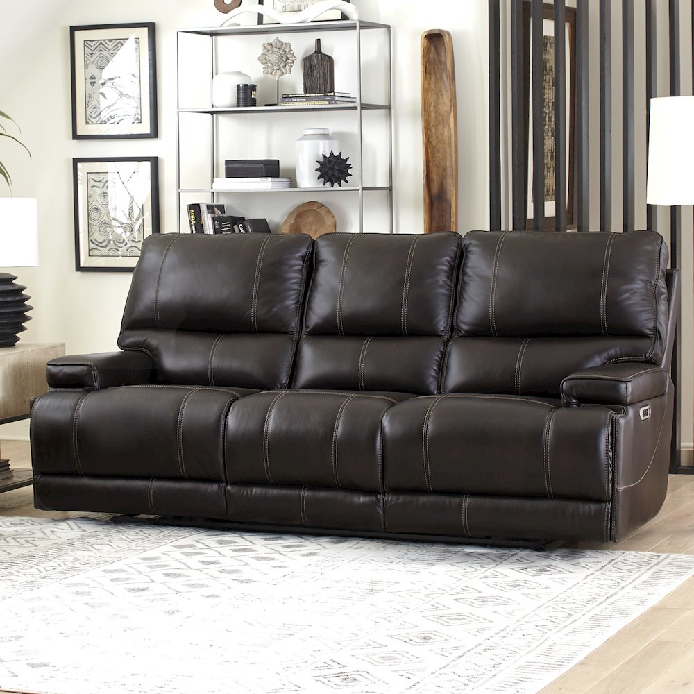 Whitman - Verona Coffee - Powered By Freemotion Cordless Power Reclining Sofa