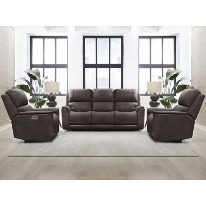 Easton Steamboat Brown Zero Gravity Power Reclining Sofa and 2 Recliners
