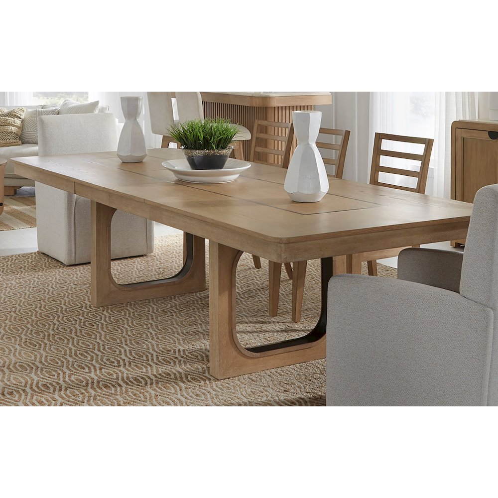Dining 84 In. Rectangular Extendable Table With 8 Chairs and Server