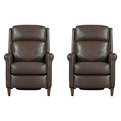 Northfield - Walnut Whirl Power Cordless High Leg Recliner P2 Two Pack