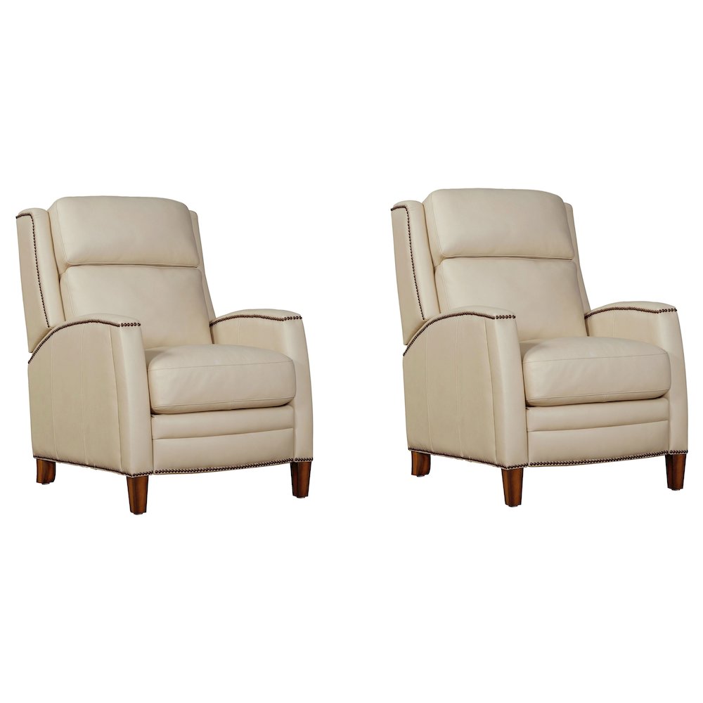 Vermont - Pearl Glow Power Cordless High Leg Recliner P2 Two Pack