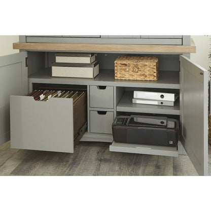 Modern - Dove Workstation with LED Light