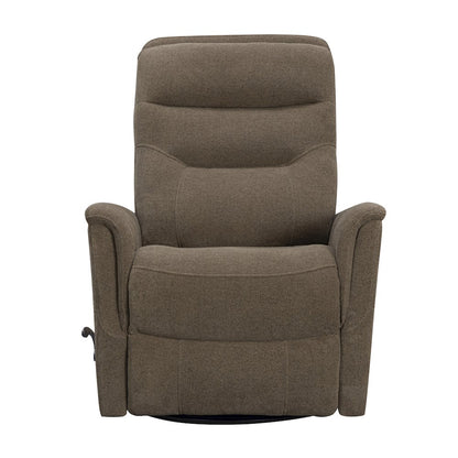Gemini Snazzy Shiitake Manual Swivel Glider Recliner
