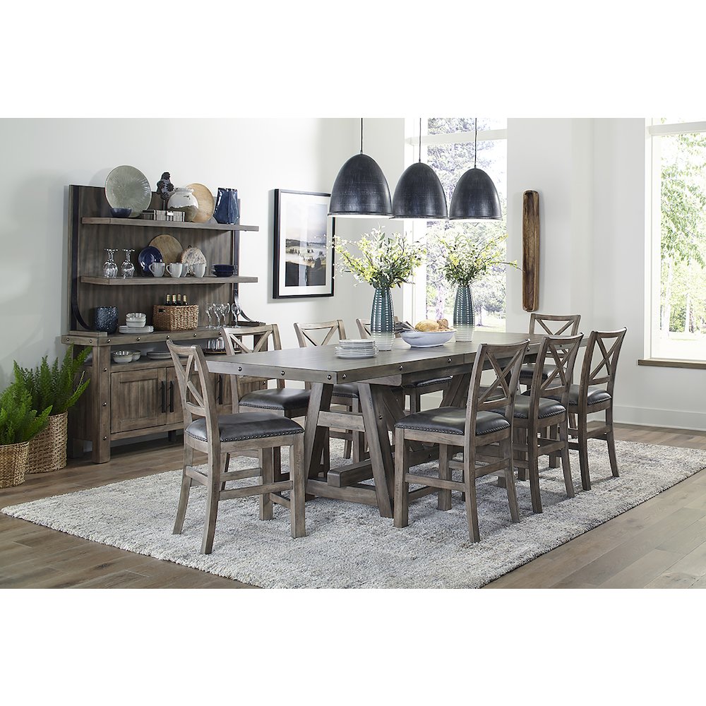 Lodge Dining Upholstered Counter Chair Two Pack