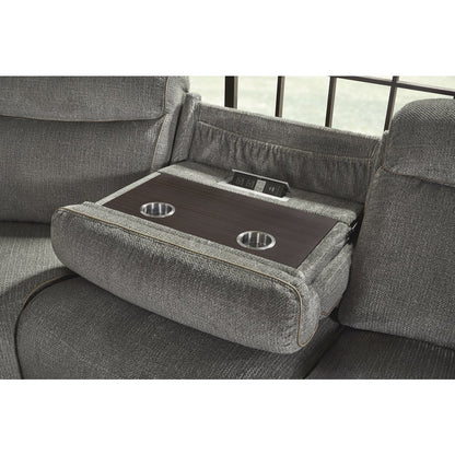 Alpine - Airy Midnight 6 Piece Zero Gravity Power Reclining Sectional