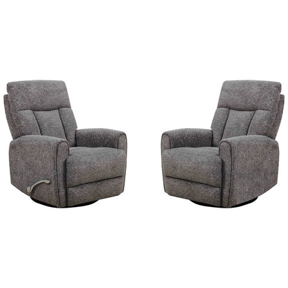 Natalia Nightfall Manual Swivel Glider Recliner Two Pack