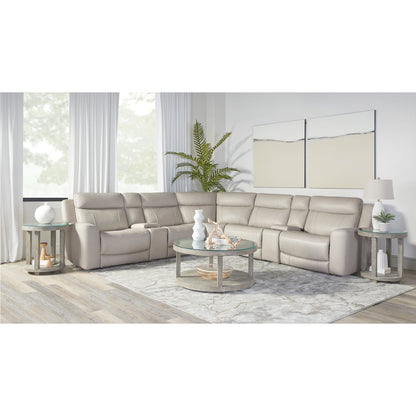 7 Piece Modular Reclining Sectional with Power Adjustable Headrests