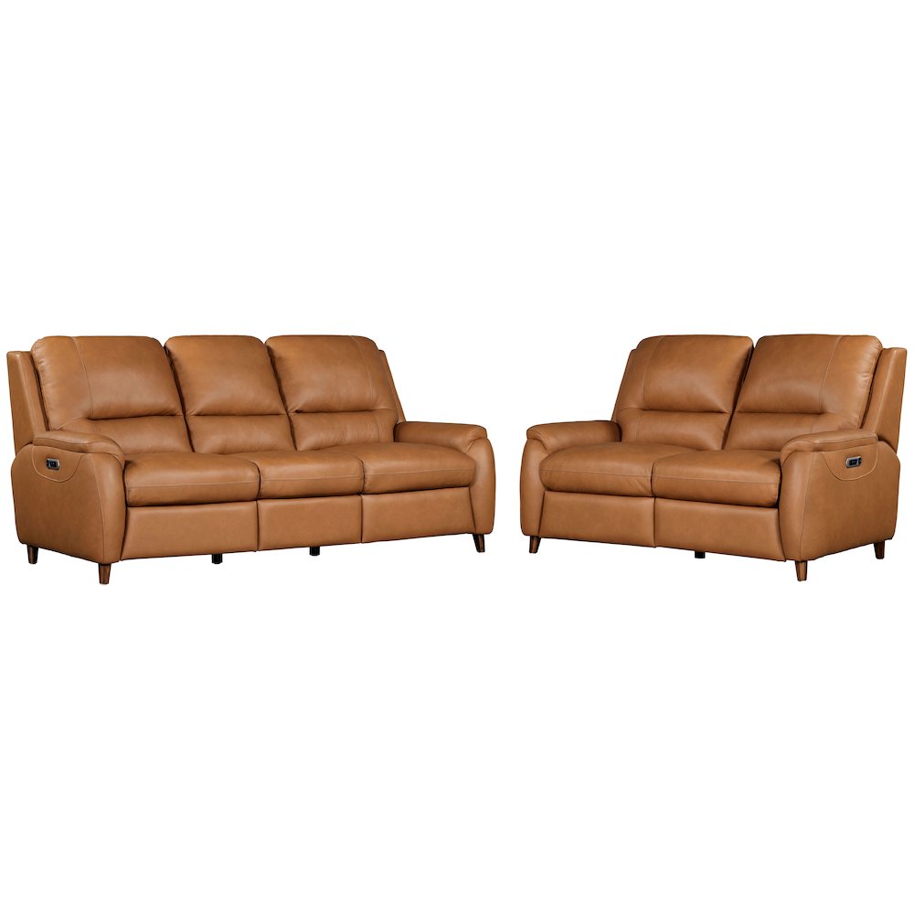Austin - Caramel Cream Power Reclining Sofa and Loveseat