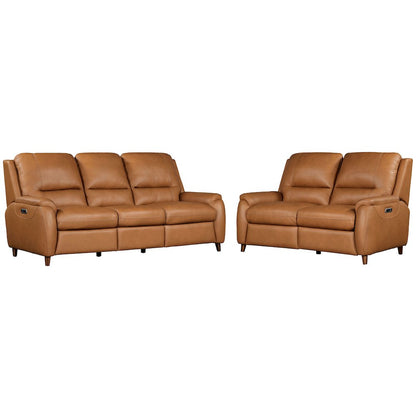 Austin - Caramel Cream Power Reclining Sofa and Loveseat