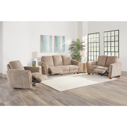 Morehead - Biscotti Power Glider Recliner Two Pack