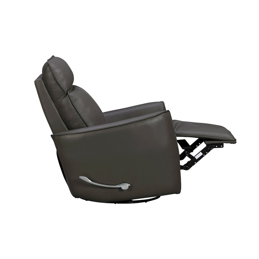 Roxy Abby Dark Grey Manual Swivel Glider Recliner