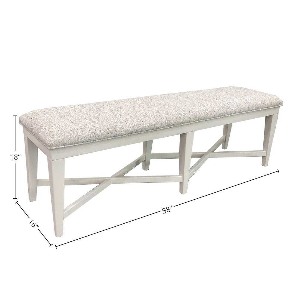 Modern Dining 58 In. Upholstered Bench