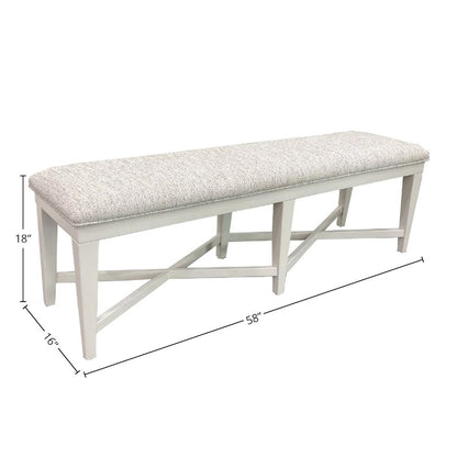 Modern Dining 58 In. Upholstered Bench