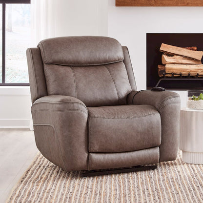 Callahan Sydney Brunette Power Lift Recliner with Heat and Massage Two Pack