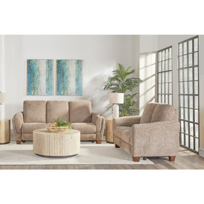 Morehead - Biscotti Power Reclining Sofa and Loveseat