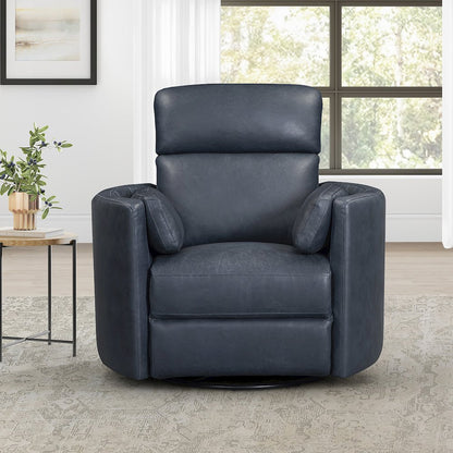 Radius Vintage Navy Power Swivel Glider Recliner