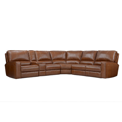 6 Piece Modular Power Reclining Sectional with Power Adjustable Headrests