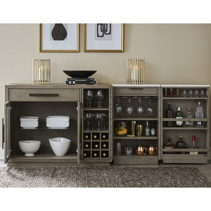 Pure Modern Dining Multi-Functional Server with Bar Cabinet