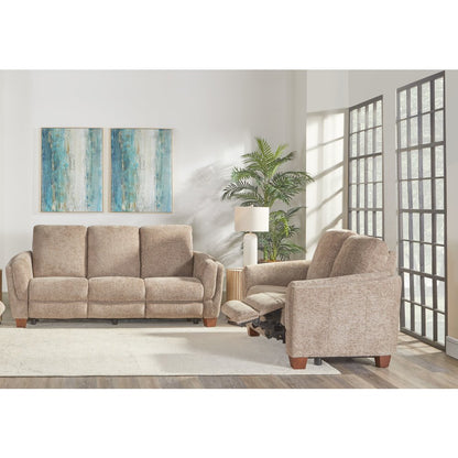 Morehead - Biscotti Power Reclining Sofa and Loveseat